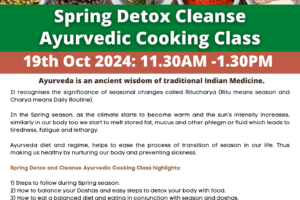 Spring Detox Cleanse Ayurvedic Cooking Class